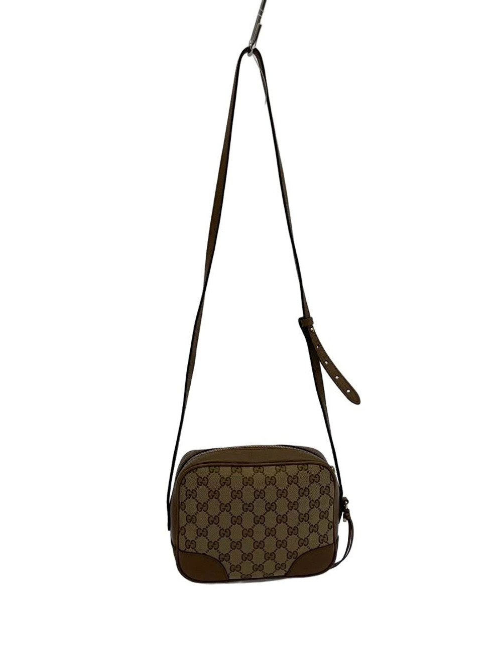 Gucci Bree Camera Bag GG monogram canvas brown leather